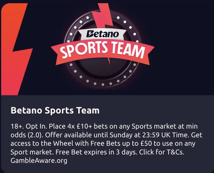 Betano welcome offer promo